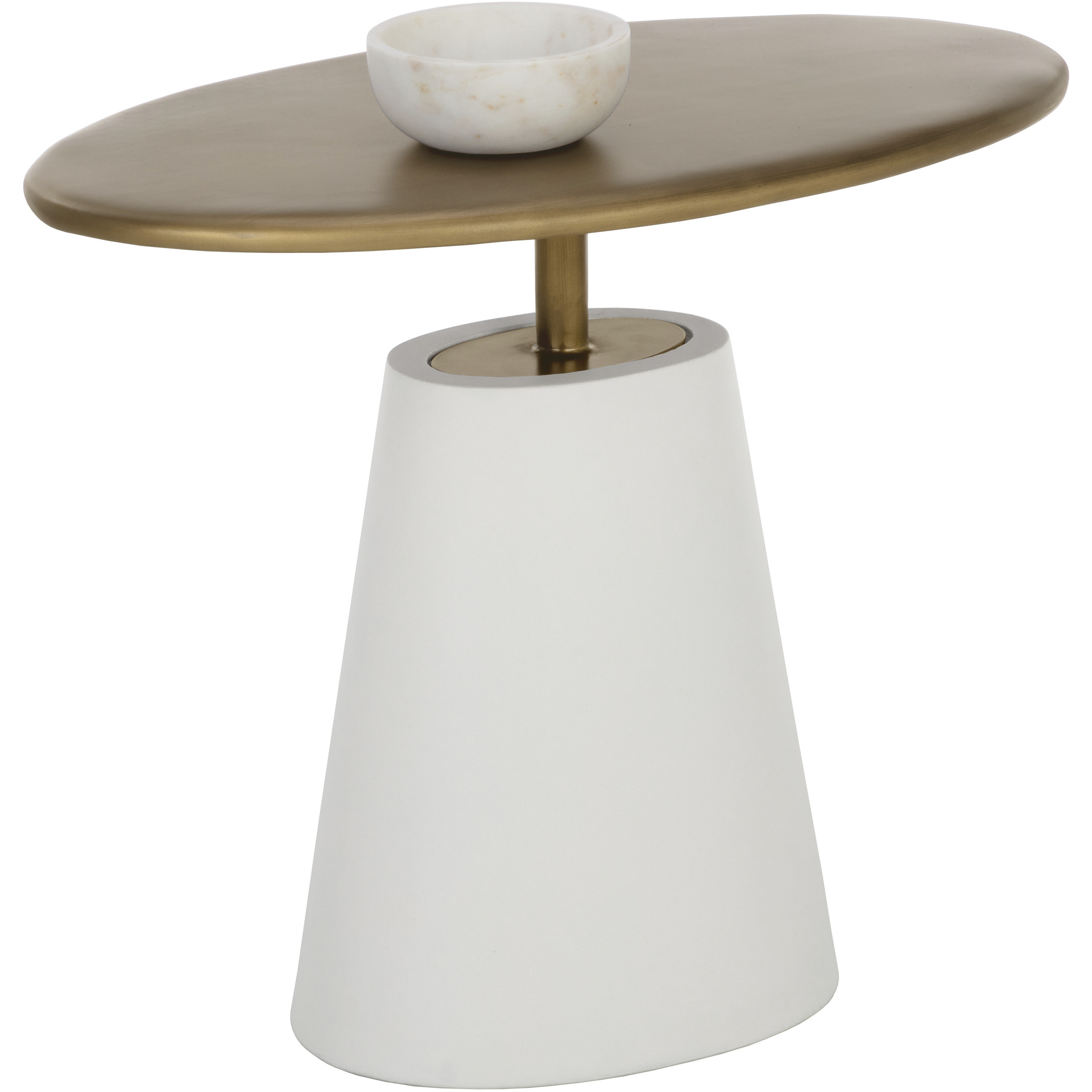 Kadin 22.75 X 19 inch White Outdoor Side Table